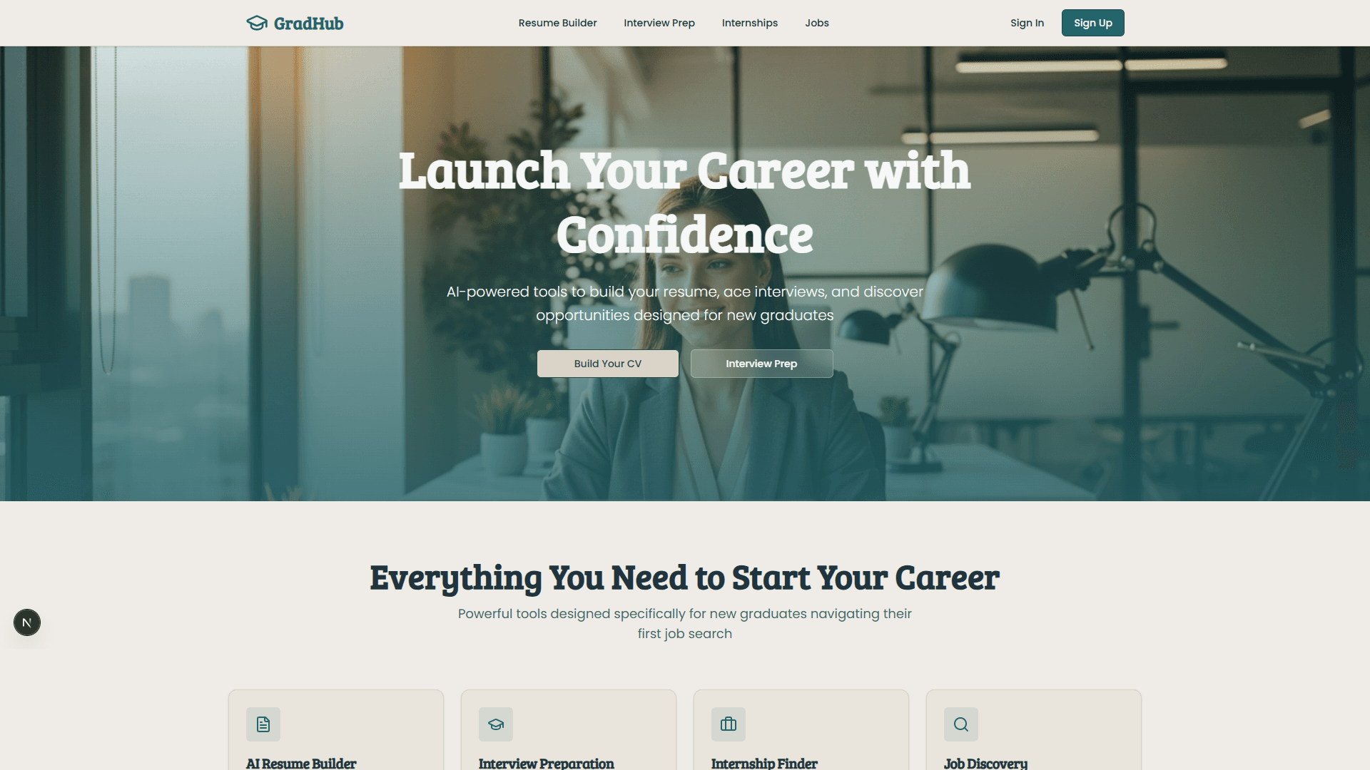 GradHub project preview